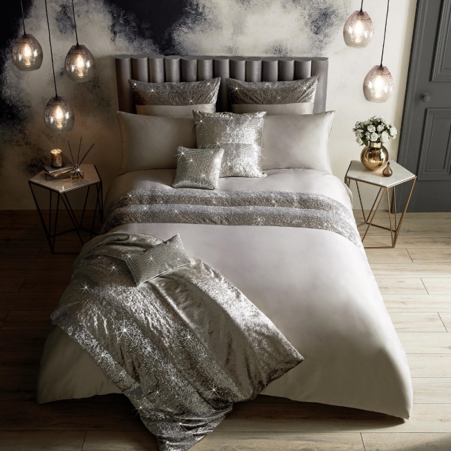 Kylie Minogue Bedding Alexa Gold White Astor Amethyst Duo Oyster